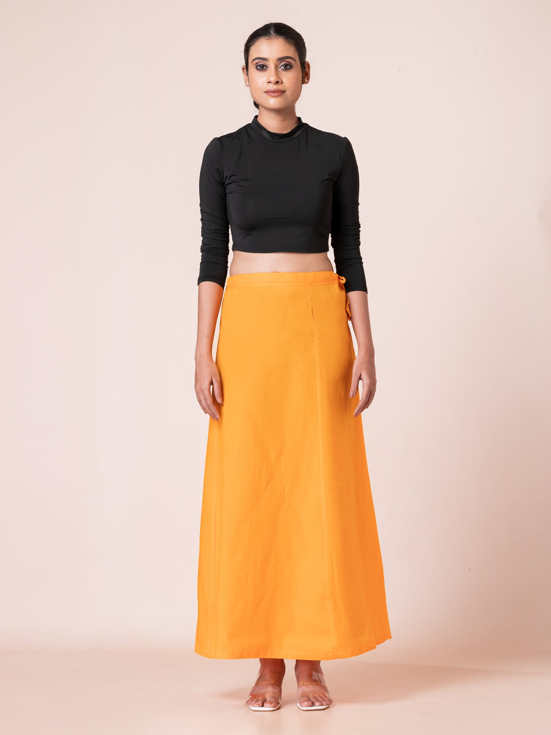 Women's Solid 100%cotton Petticoat | Adjustable Inskirt Petticoat for Women and Girl's