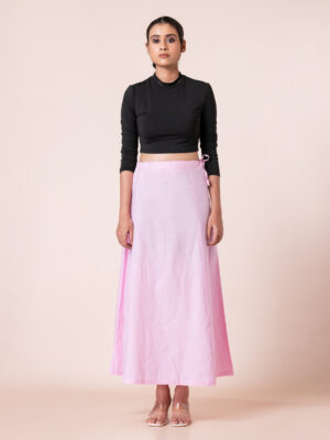 Women's Solid 100%cotton Petticoat | Adjustable Inskirt Petticoat for Women and Girl's