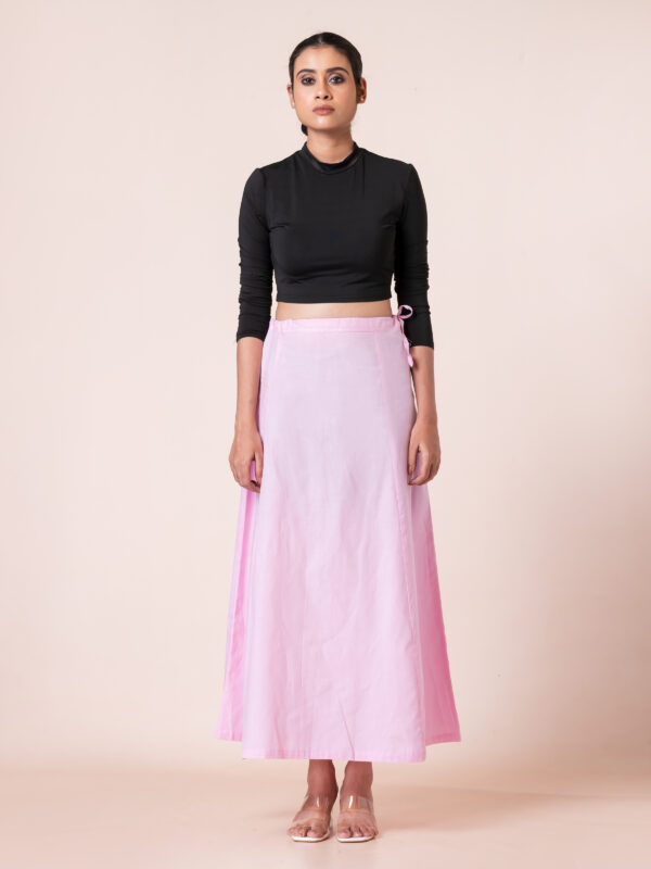 Women's Solid 100%cotton Petticoat | Adjustable Inskirt Petticoat for Women and Girl's