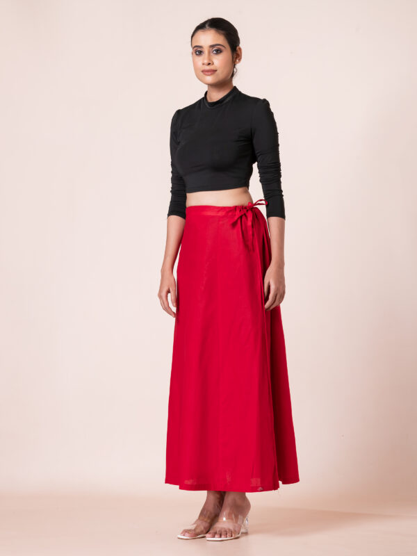 Women's Solid 100%cotton Petticoat | Adjustable Inskirt Petticoat for Women and Girl's - Image 2