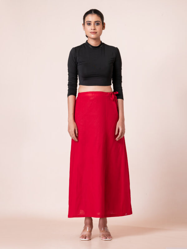 Women's Solid 100%cotton Petticoat | Adjustable Inskirt Petticoat for Women and Girl's