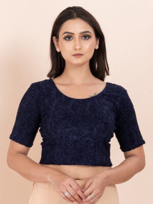 Women's Braso Cotton Half Sleeve Blouse for Women | Stylish Floral Pattern Solid Color Blouse for Women and Girl's