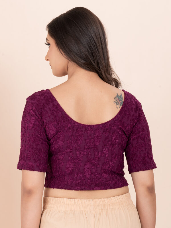 Women's Braso Cotton Half Sleeve Blouse for Women | Stylish Floral Pattern Solid Color Blouse for Women and Girl's - Image 6