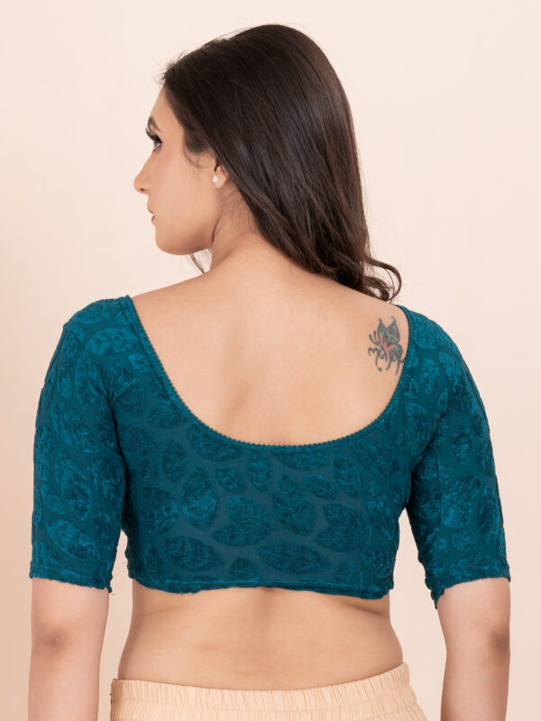 Women's Braso Cotton Half Sleeve Blouse for Women | Stylish Floral Pattern Solid Color Blouse for Women and Girl's - Image 6