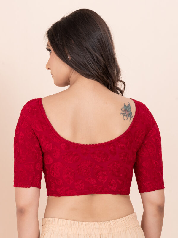 Women's Braso Cotton Half Sleeve Blouse for Women | Stylish Floral Pattern Solid Color Blouse for Women and Girl's - Image 6