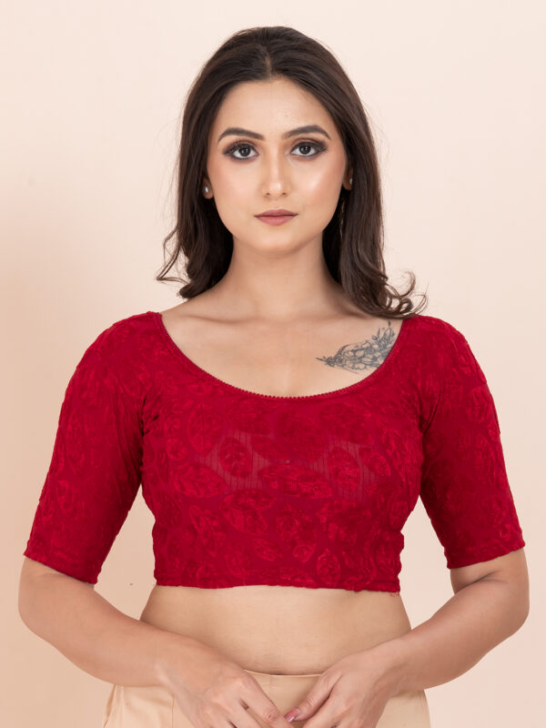 Women's Braso Cotton Half Sleeve Blouse for Women | Stylish Floral Pattern Solid Color Blouse for Women and Girl's
