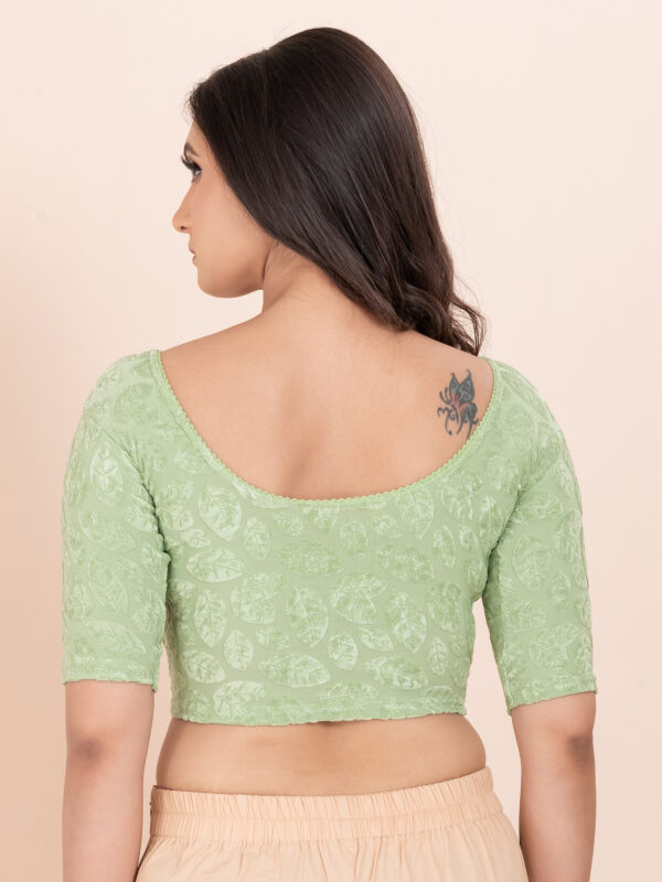 Women's Braso Cotton Half Sleeve Blouse for Women | Stylish Floral Pattern Solid Color Blouse for Women and Girl's - Image 6