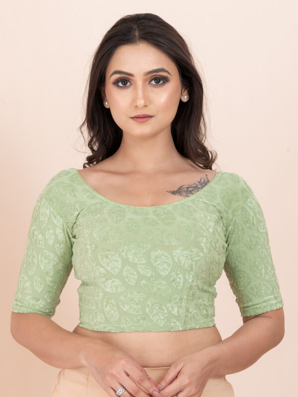 Women's Braso Cotton Half Sleeve Blouse for Women | Stylish Floral Pattern Solid Color Blouse for Women and Girl's