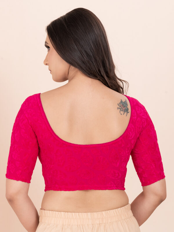 Women's Braso Cotton Half Sleeve Blouse for Women | Stylish Floral Pattern Solid Color Blouse for Women and Girl's - Image 6