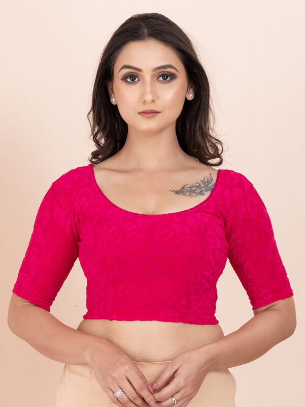 Women's Braso Cotton Half Sleeve Blouse for Women | Stylish Floral Pattern Solid Color Blouse for Women and Girl's