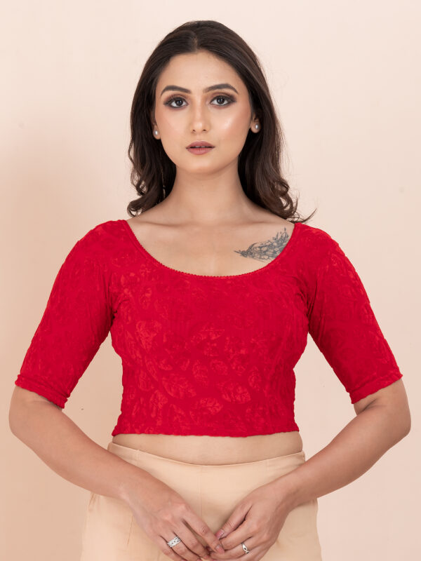 Women's Braso Cotton Half Sleeve Blouse for Women | Stylish Floral Pattern Solid Color Blouse for Women and Girl's